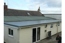 Fibreglass flat roof at the Bush Inn Robeston Wathen Near Narberth