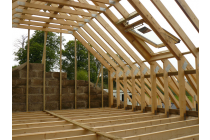 New attic trusses with Velux windows fitted - Llawhaden