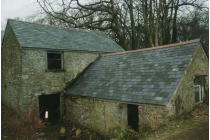 Used Welsh slate on a Grade listed barn