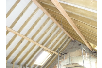 Inside roof at the property in St. Davids