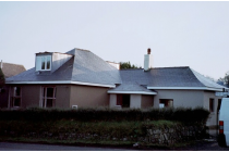 Here a Spanish slate with an unusual shaped roof