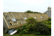 Opposite side of the roof at the property in St. Davids